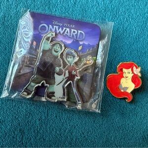 Disney Pixar Pin bundle princess ariel and onward acrylic collectors